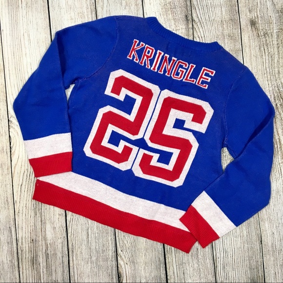 33 Degrees Kids Christmas Sports Jersey Sweater - Picture 4 of 5